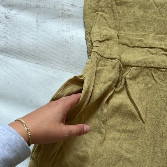 One Shoulder Gaucho Romper with Pockets LARGE - Picture 4 of 5